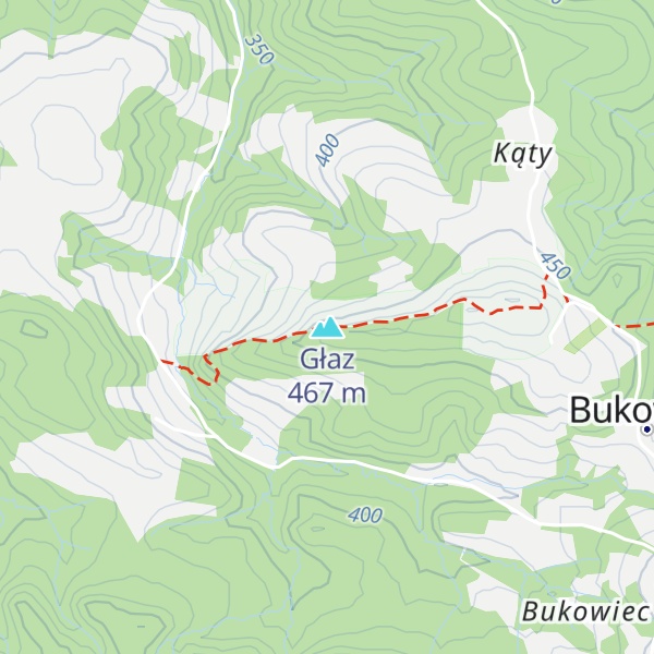 Map of Głaz