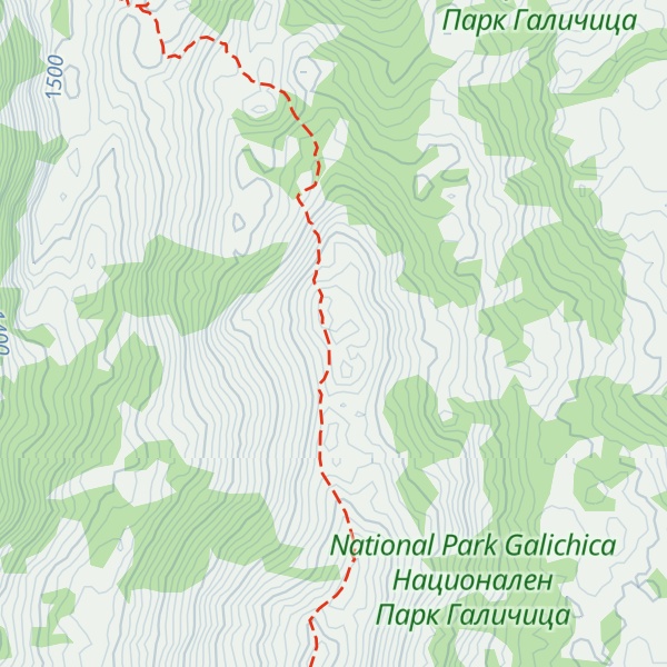 Map of Bugarska Čuka