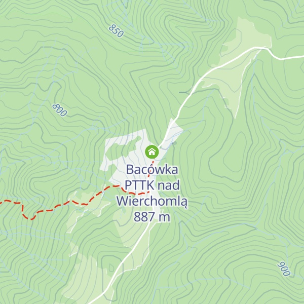 Map of Bacówka PTTK nad Wierchomlą