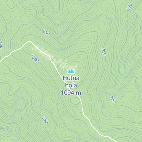 Map of Hutná hoľa