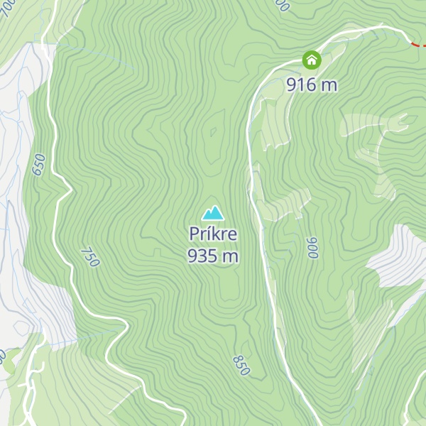 Map of Príkre