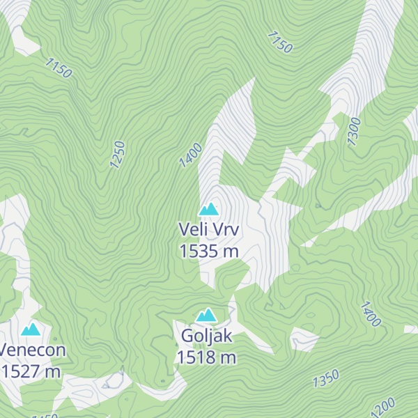 Map of Veli Vrv