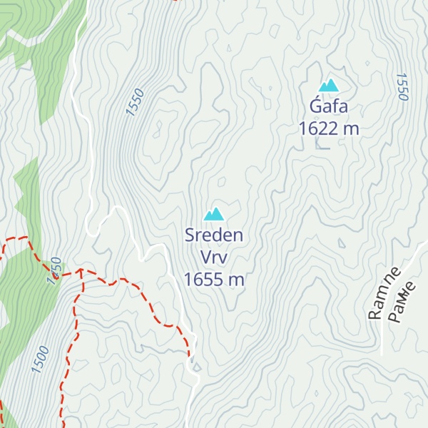 Map of Sreden Vrv
