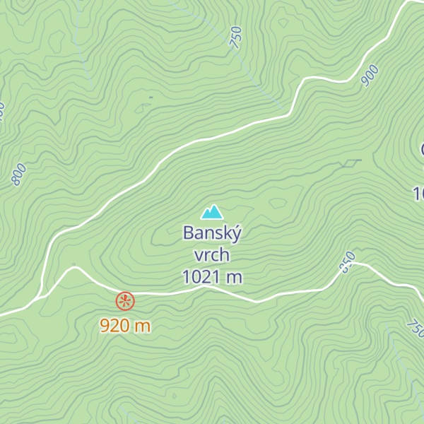 Map of Banský vrch