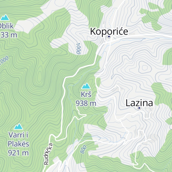 Map of Krš