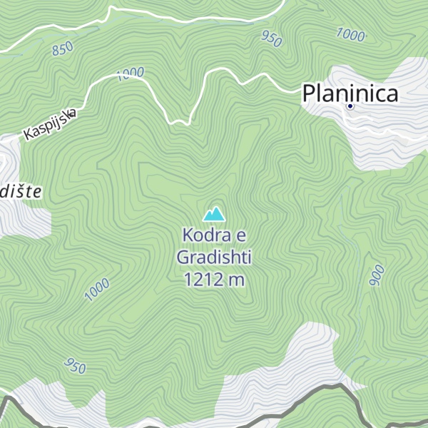 Map of Kodra e Gradishti