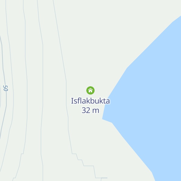 Map of Isflakbukta