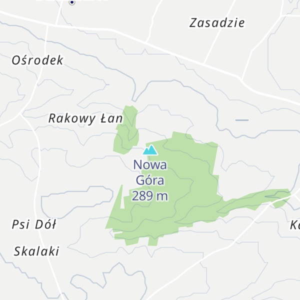 Map of Nowa Góra