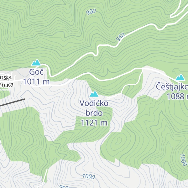 Map of Vodićko brdo