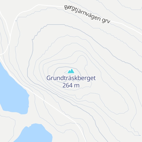 Map of Grundträskberget
