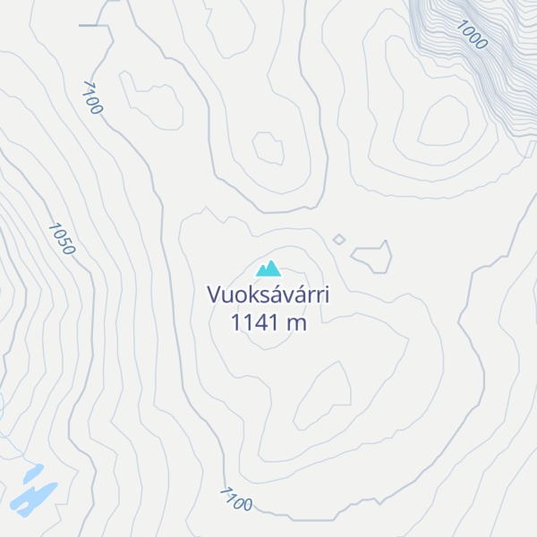 Map of Vuoksávárri