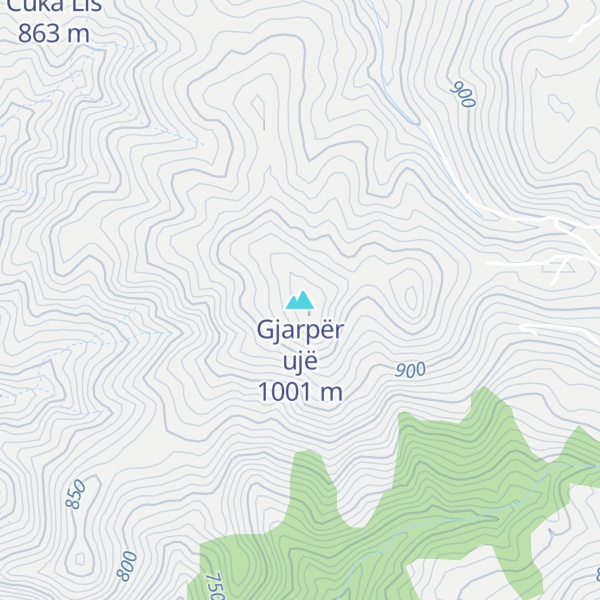 Map of Gjarpër ujë