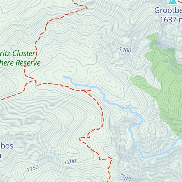 Map of Helderfontein Huts