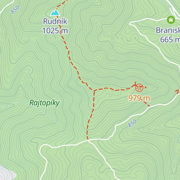 Map of Rajtopíky