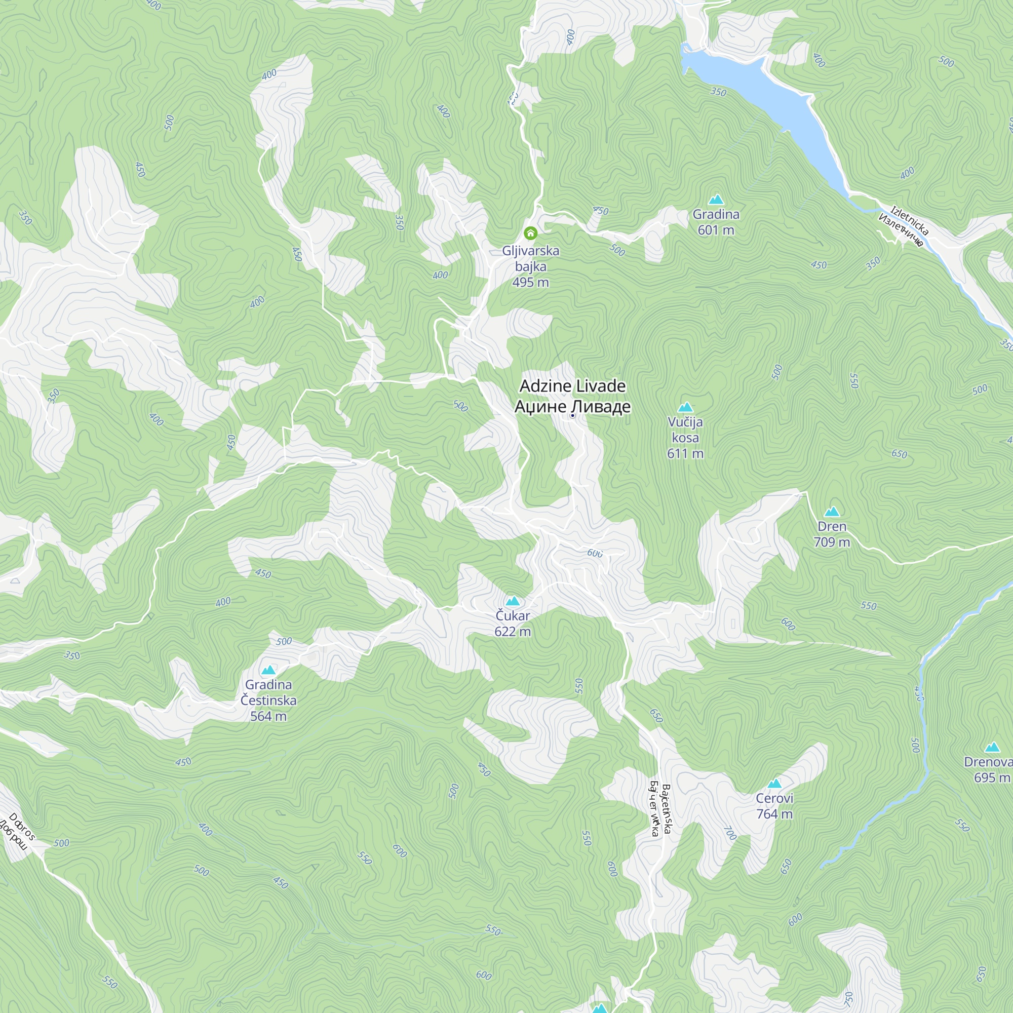 Planinarski dom „dr Sonja Perišić” map