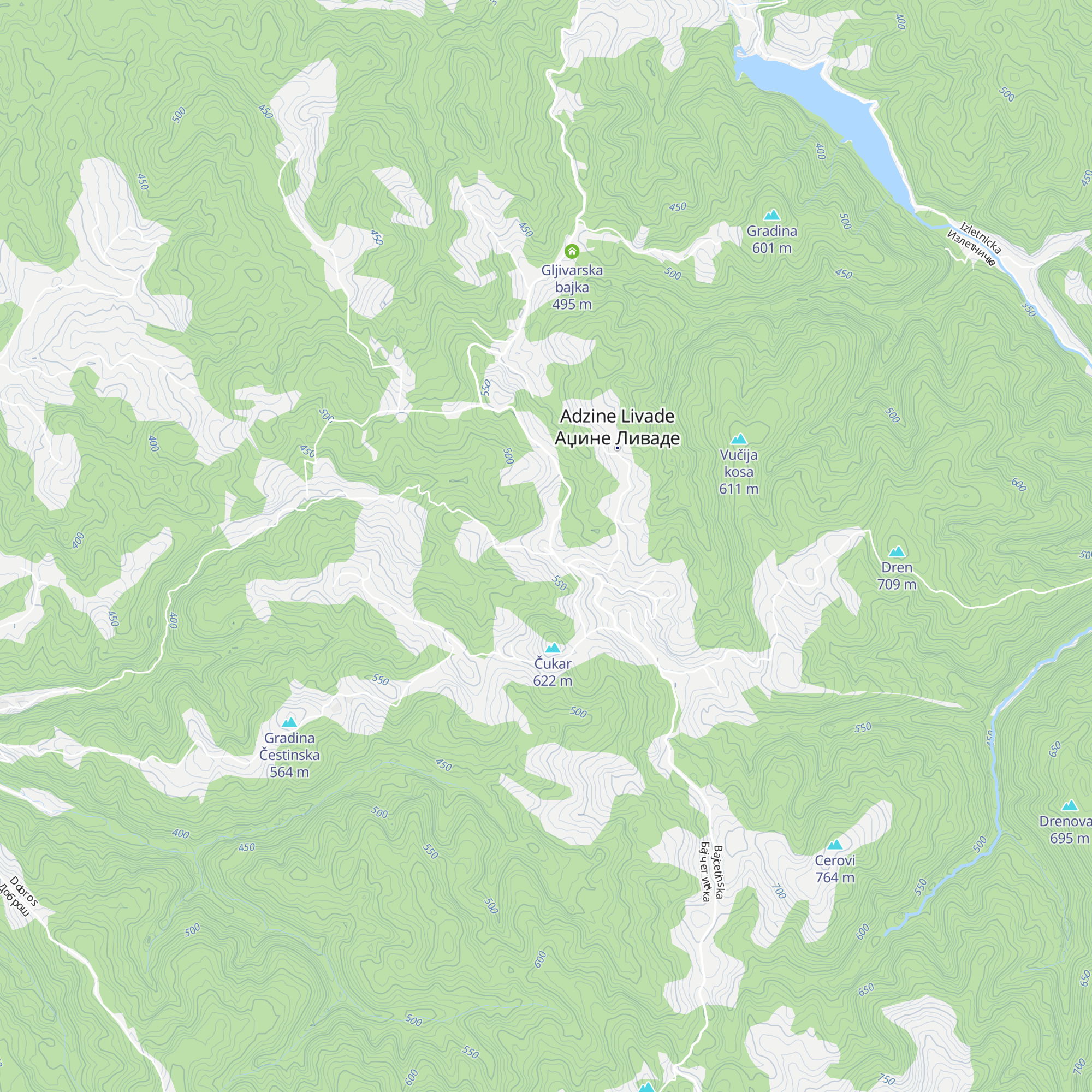 Planinarski dom „dr Sonja Perišić” map