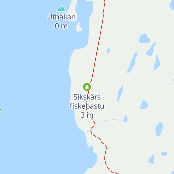 Map of Sikskärs fiskebastu