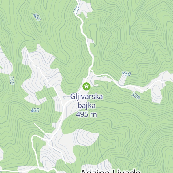 Map of Gljivarska bajka