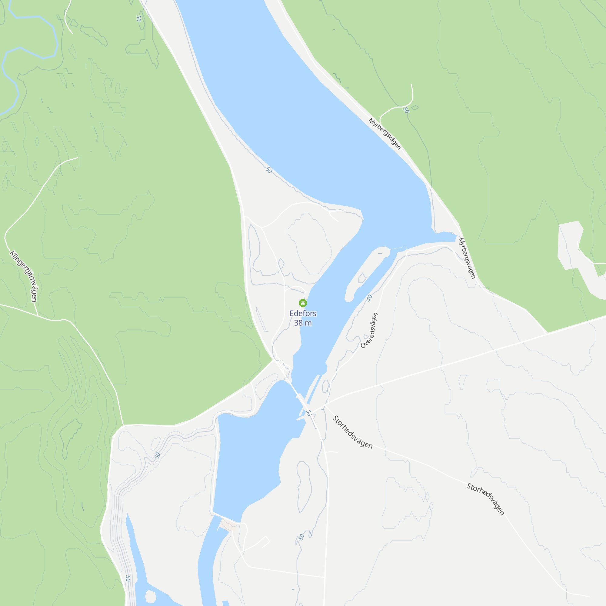 Edefors map