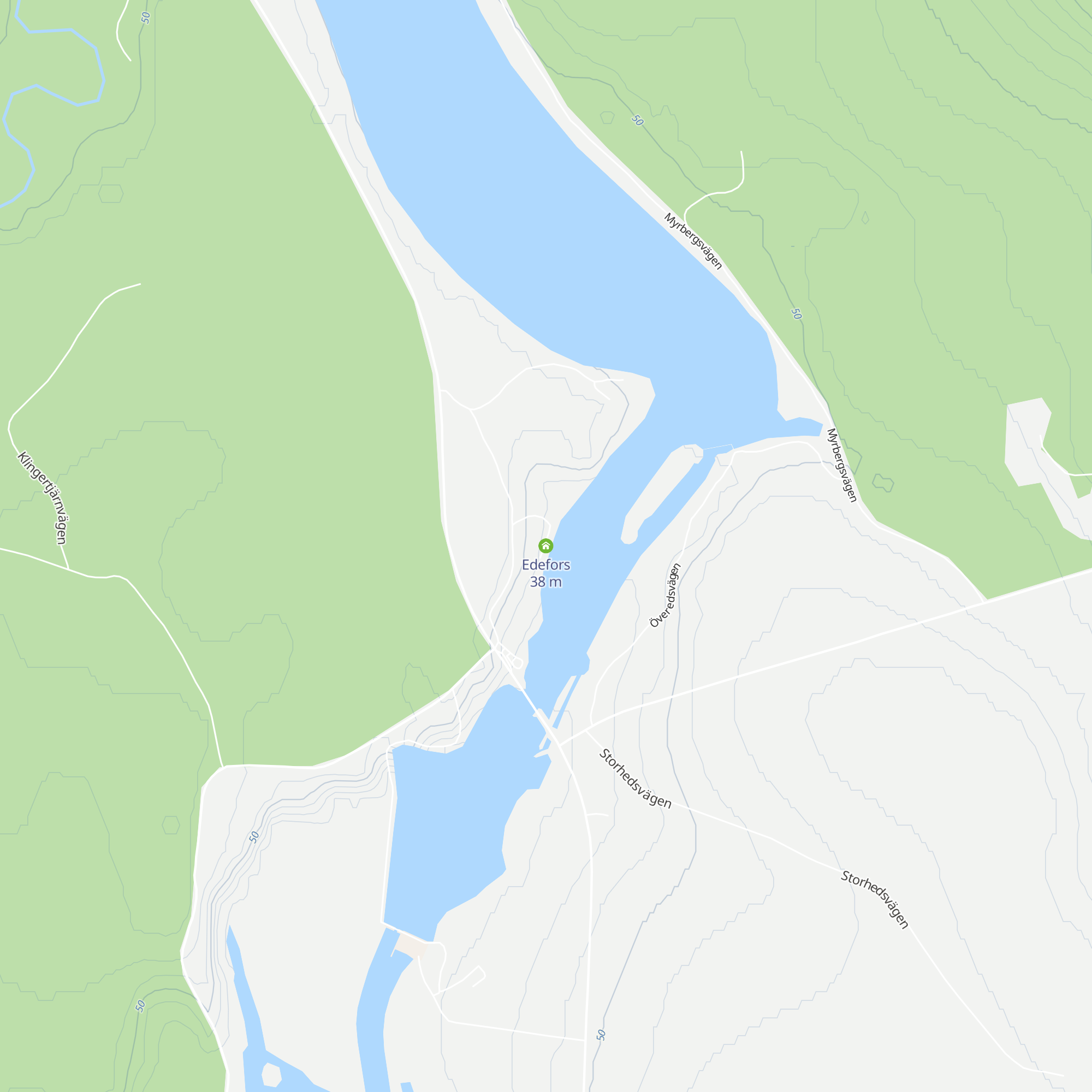 Edefors map