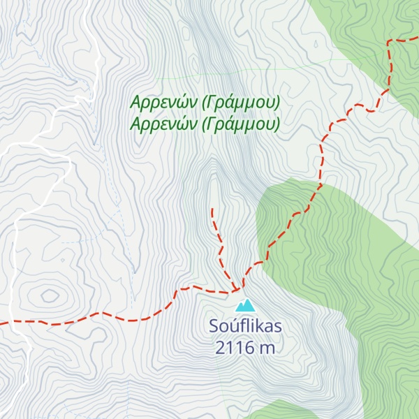 Map of Souflikas (Grammos)