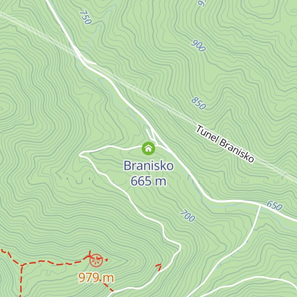 Map of Branisko