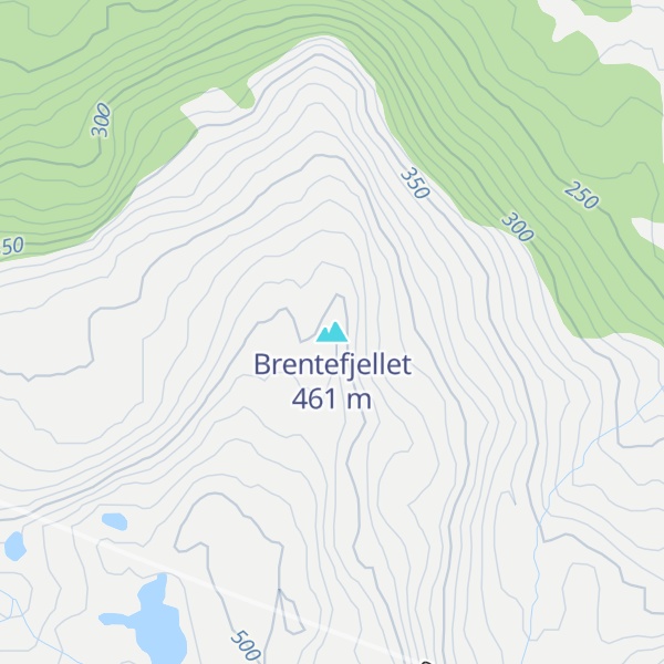 Map of Brentefjellet