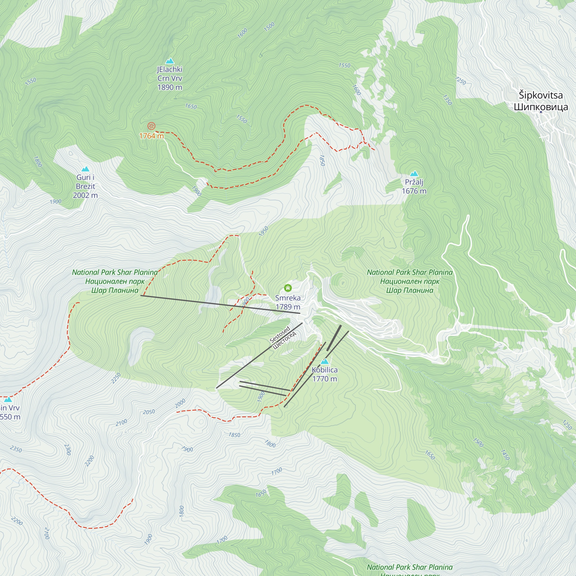 Smreka map