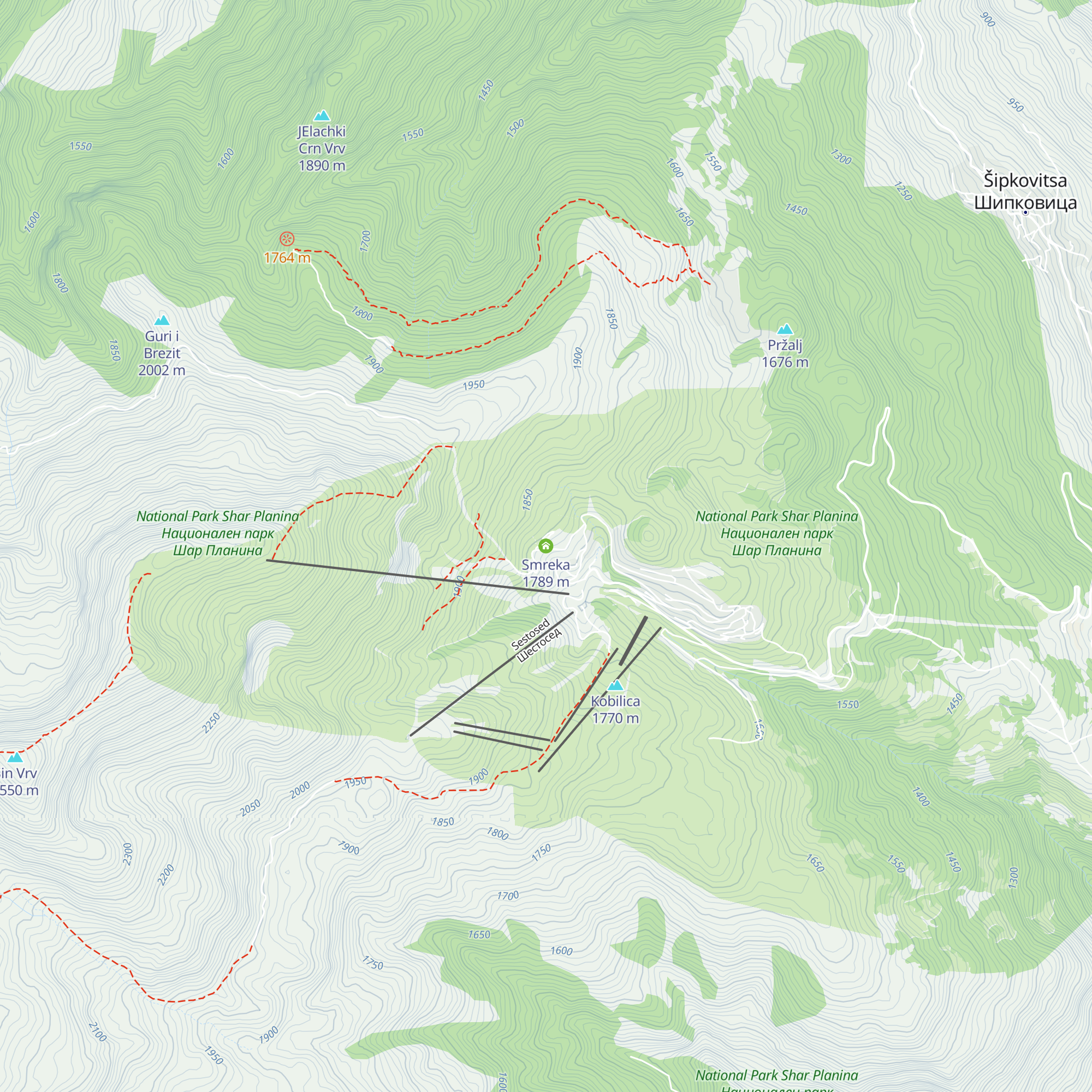 Smreka map