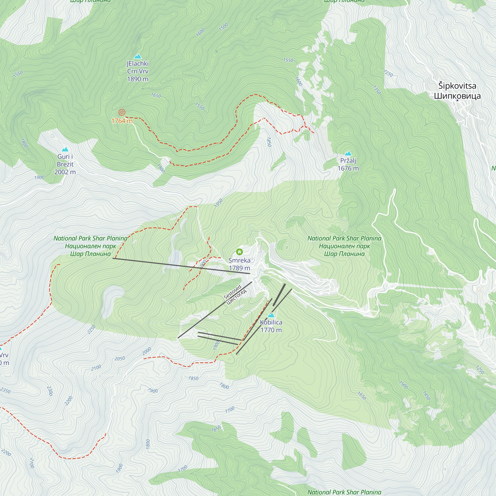 Ljuboten map