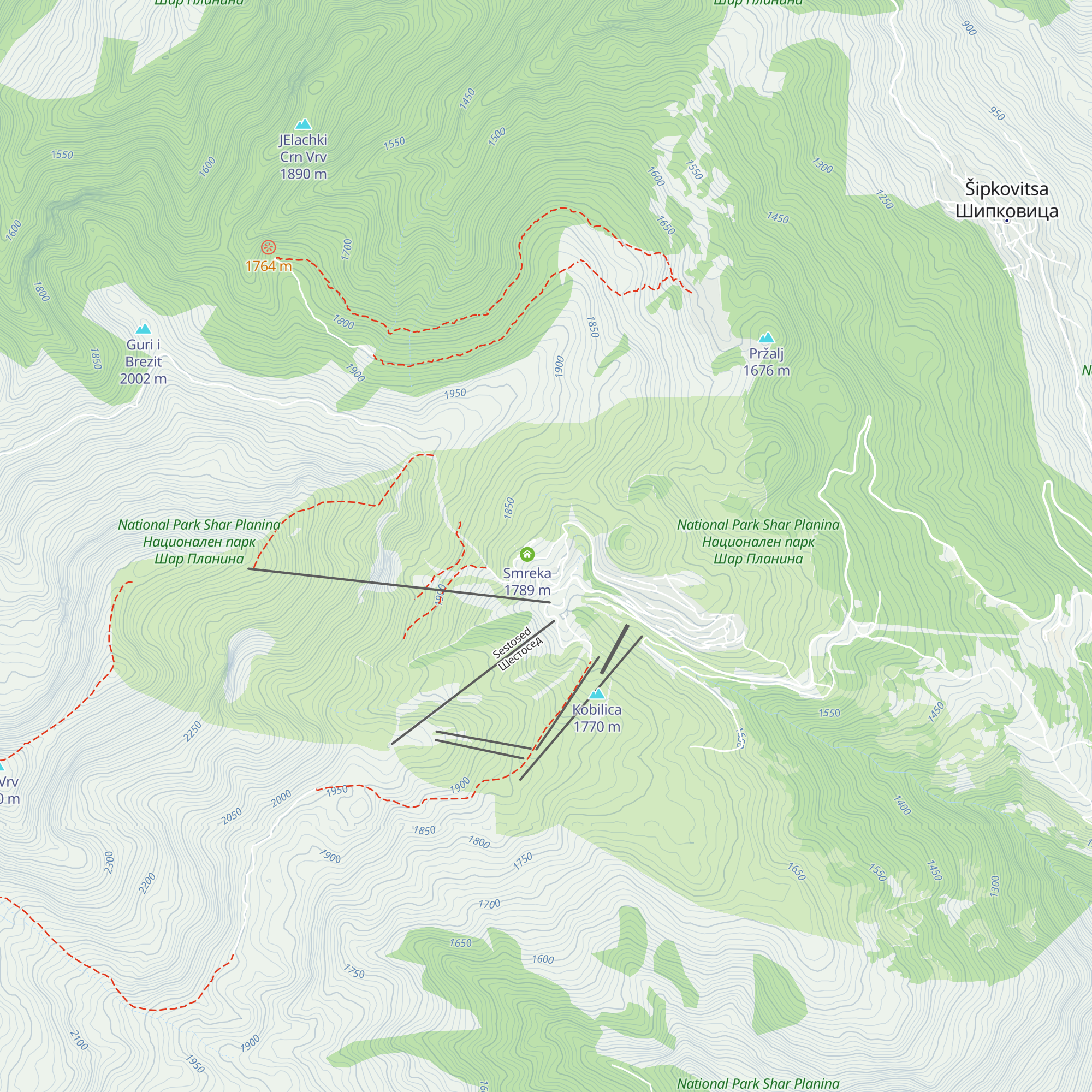 Ljuboten map