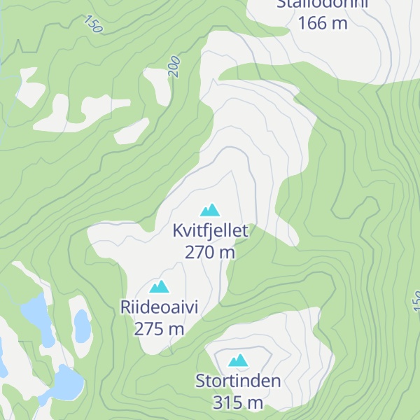 Map of Kvitfjellet