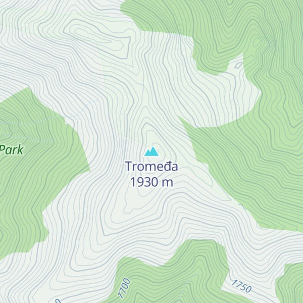 Map of Tromeđa