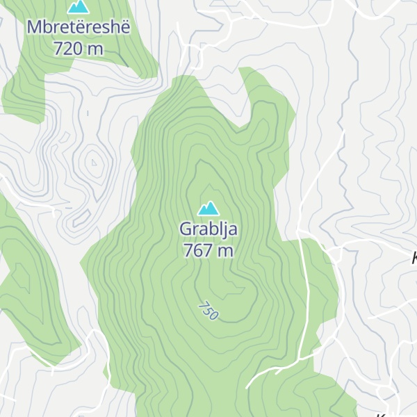 Map of Grablja