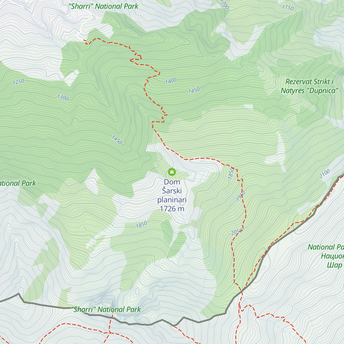 Dom Šarski planinari map