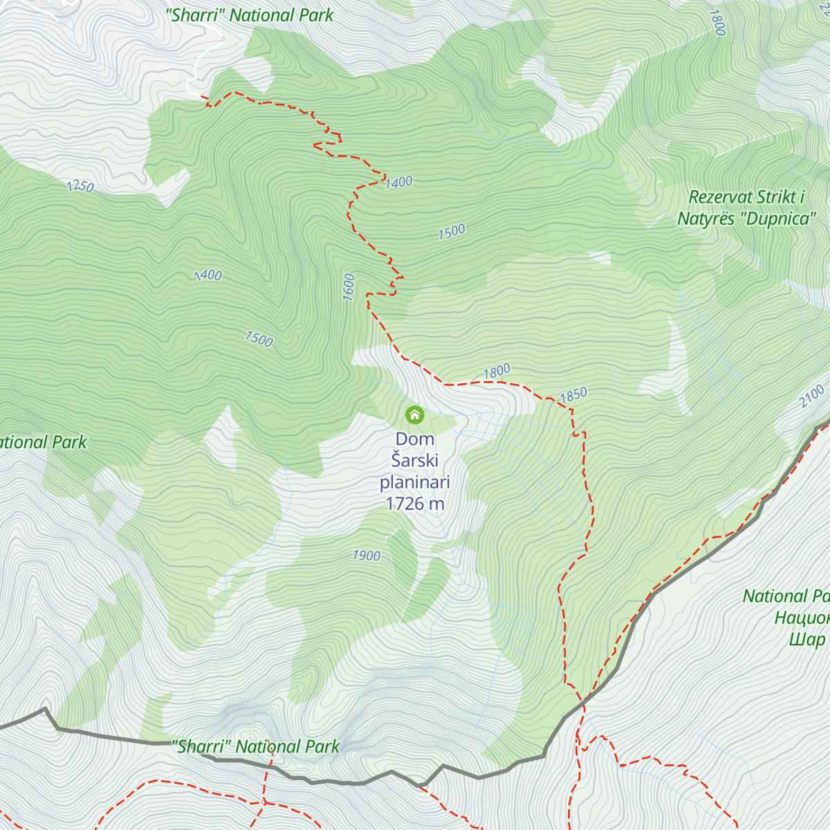 Dom Šarski planinari map