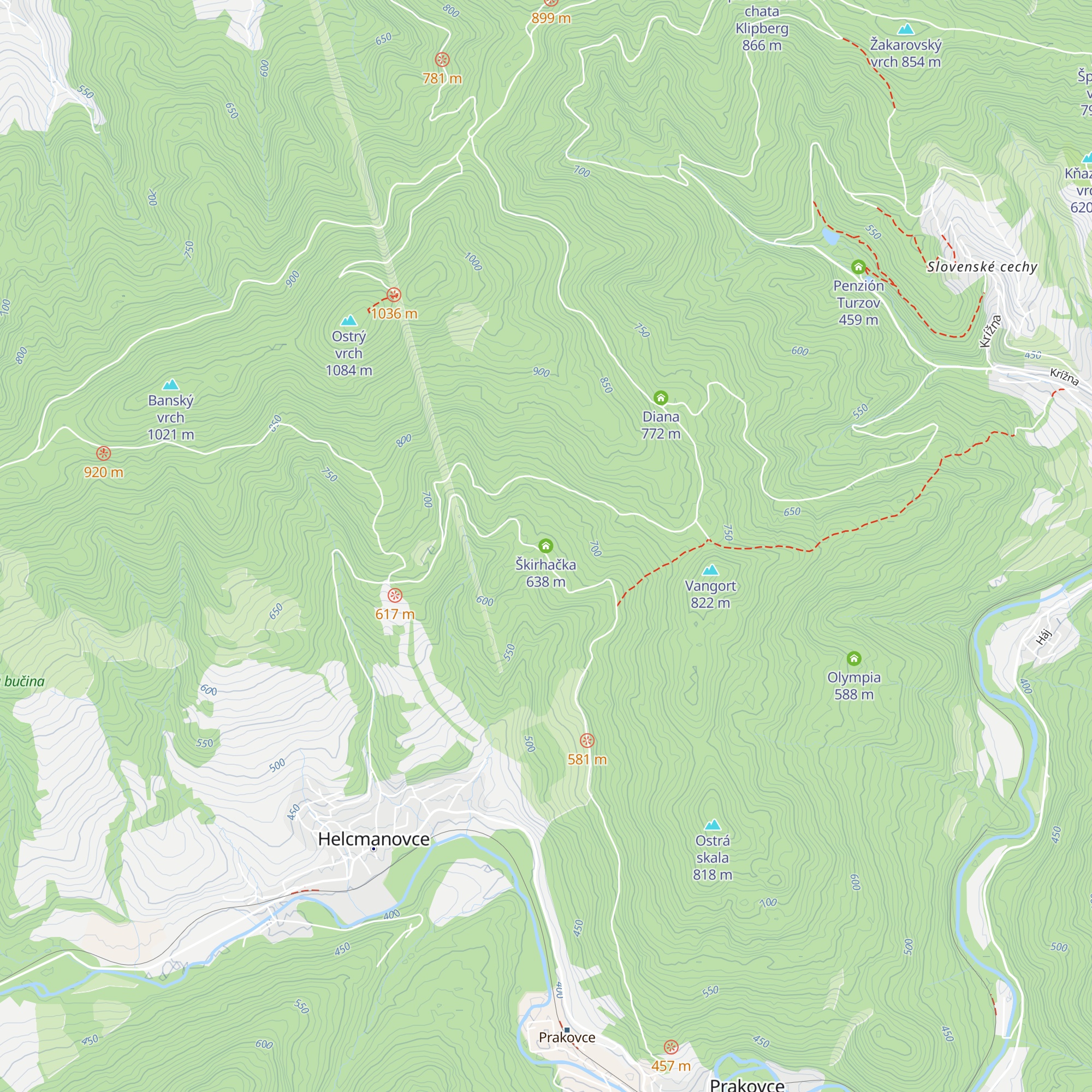 Škirhačka map