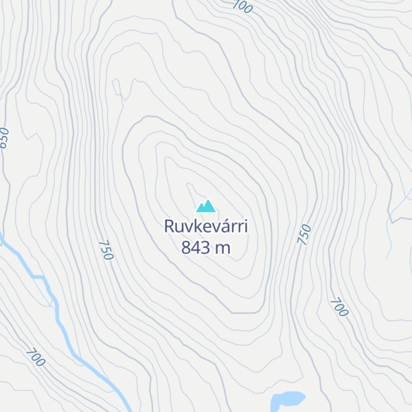 Map of Ruvkevárri