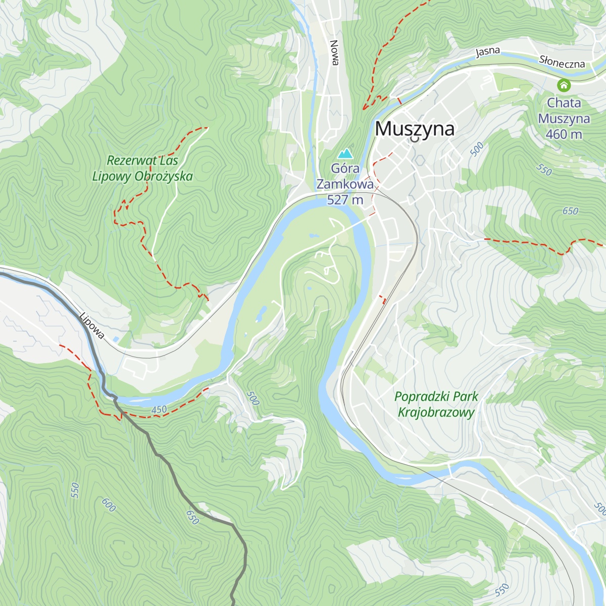 Chatka Muszyńska map