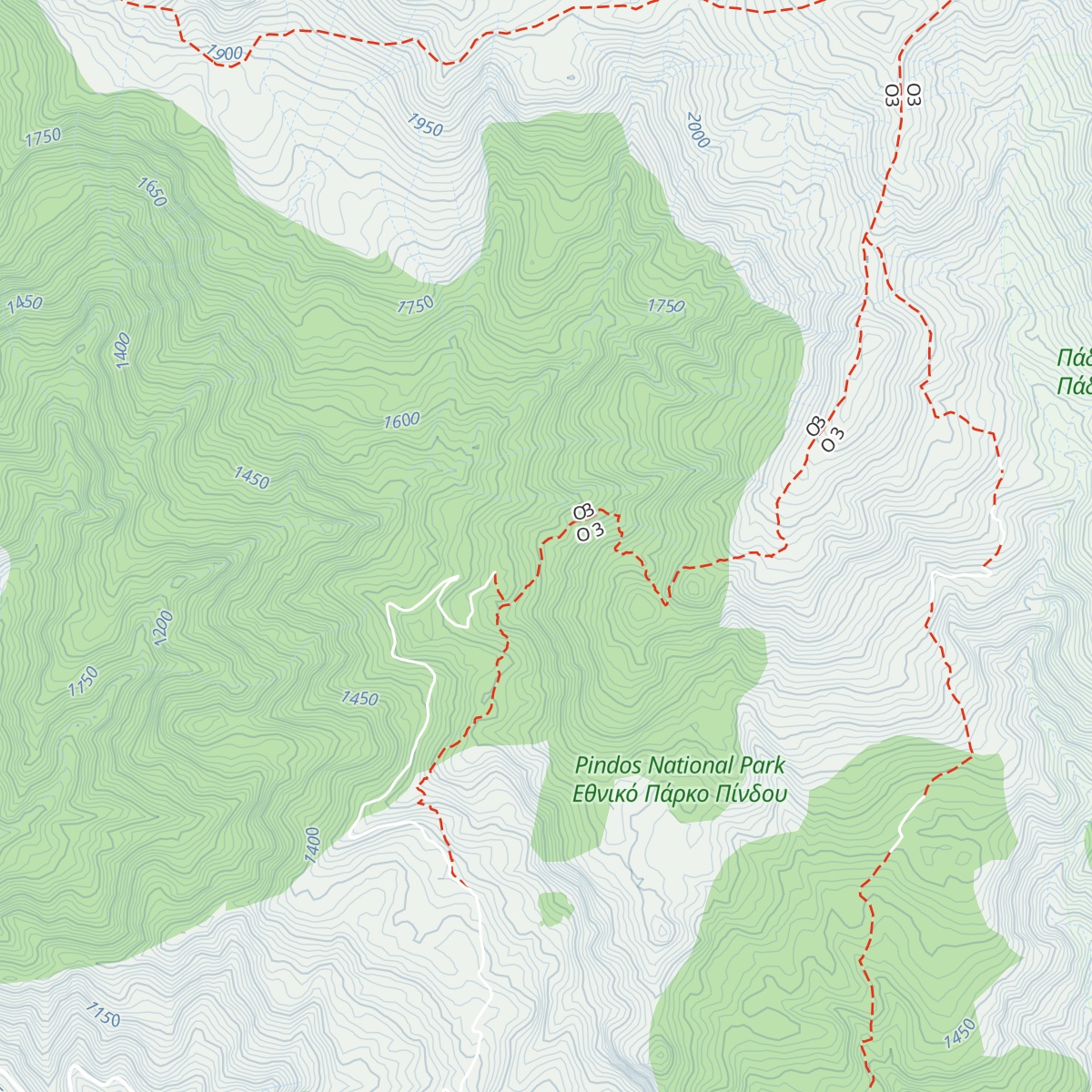 Smolikas Mountain Hut map