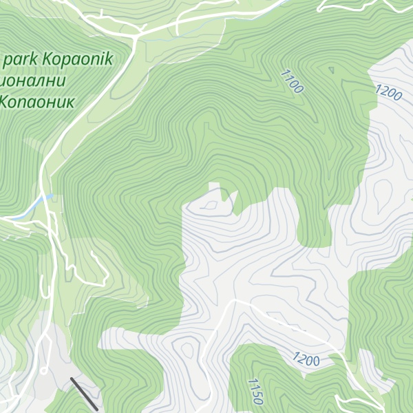 Map of Jastrebac