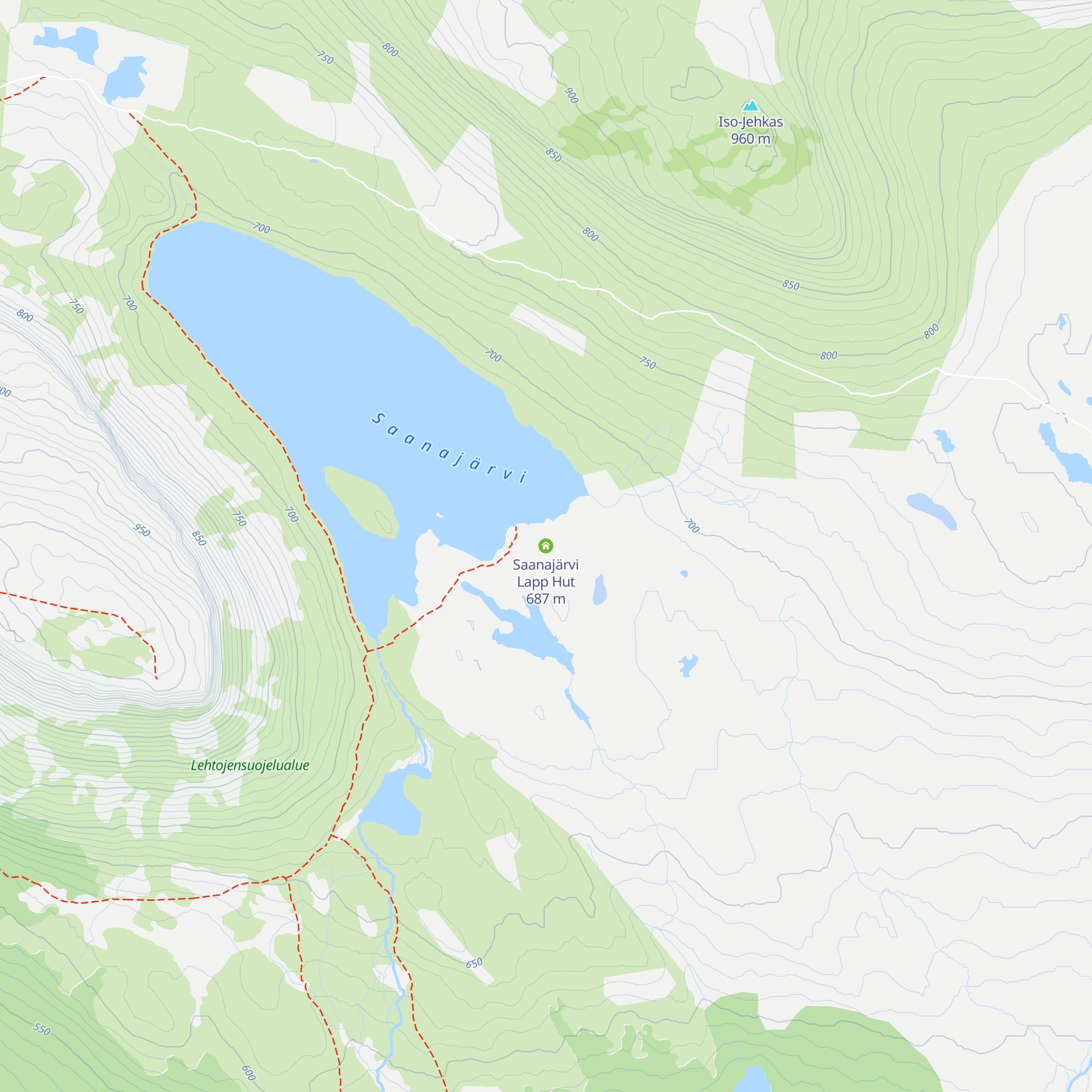 Saanajärvi Lapp Hut map