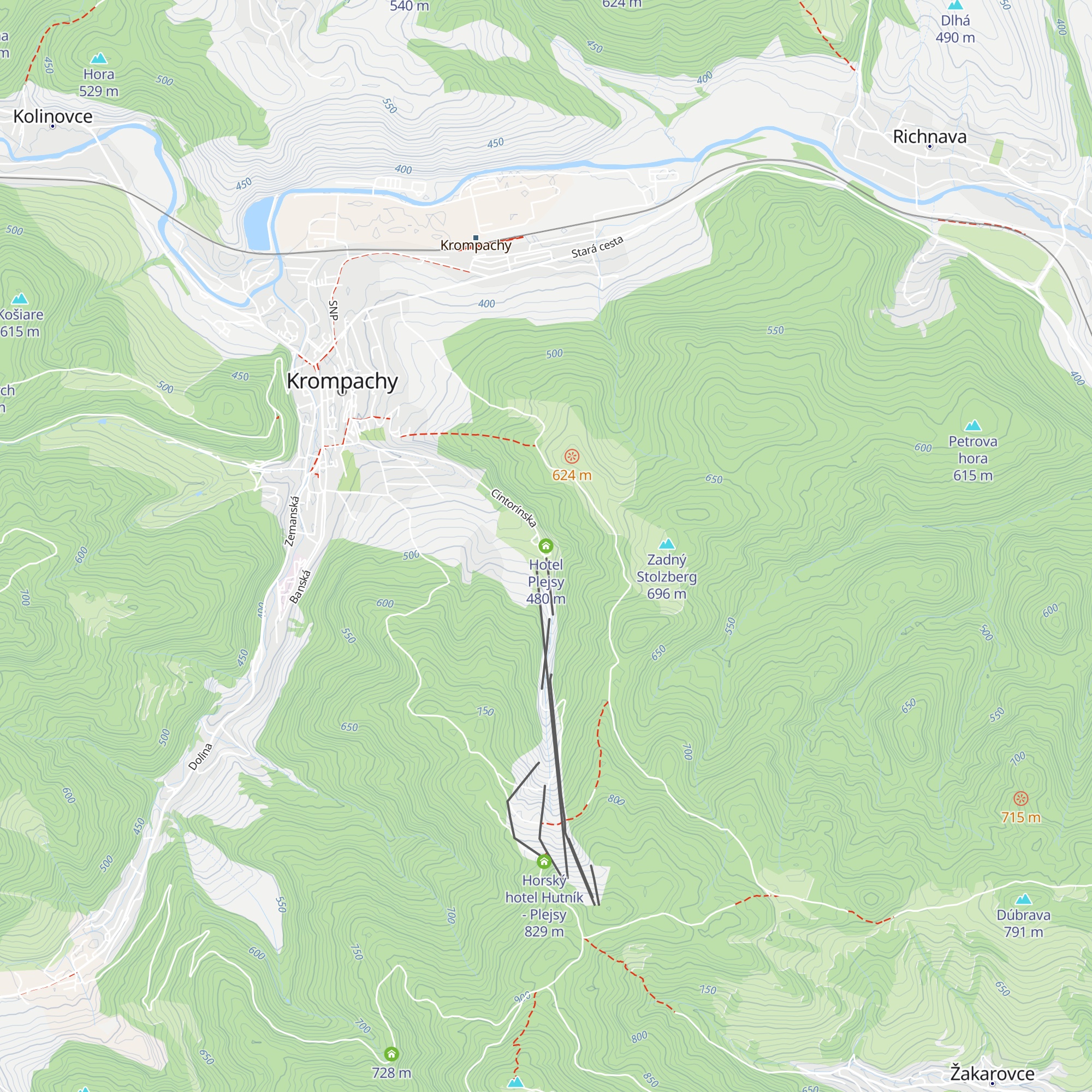 Hotel Plejsy map