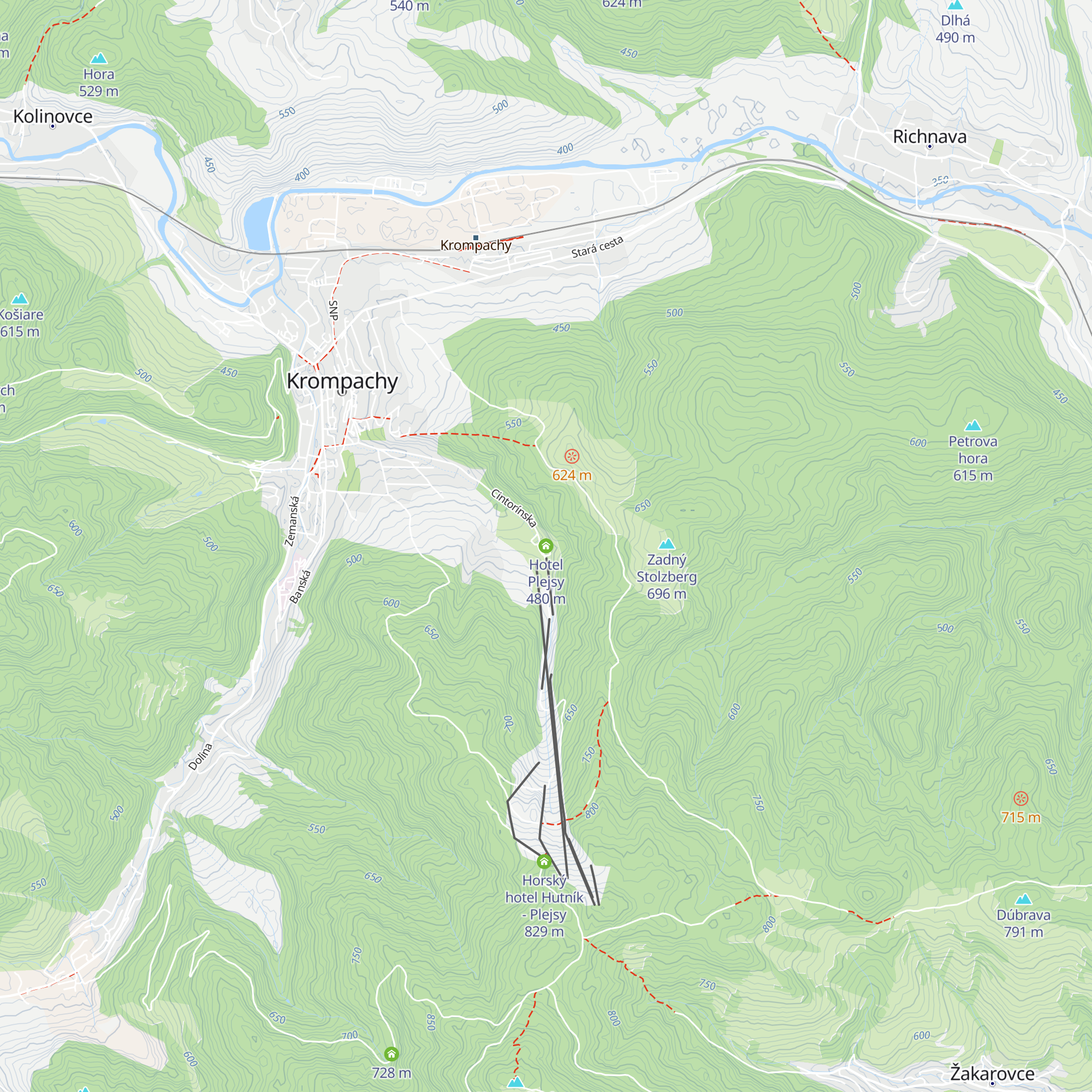 Hotel Plejsy map