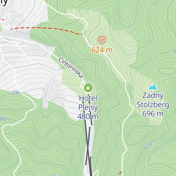 Map of Hotel Plejsy
