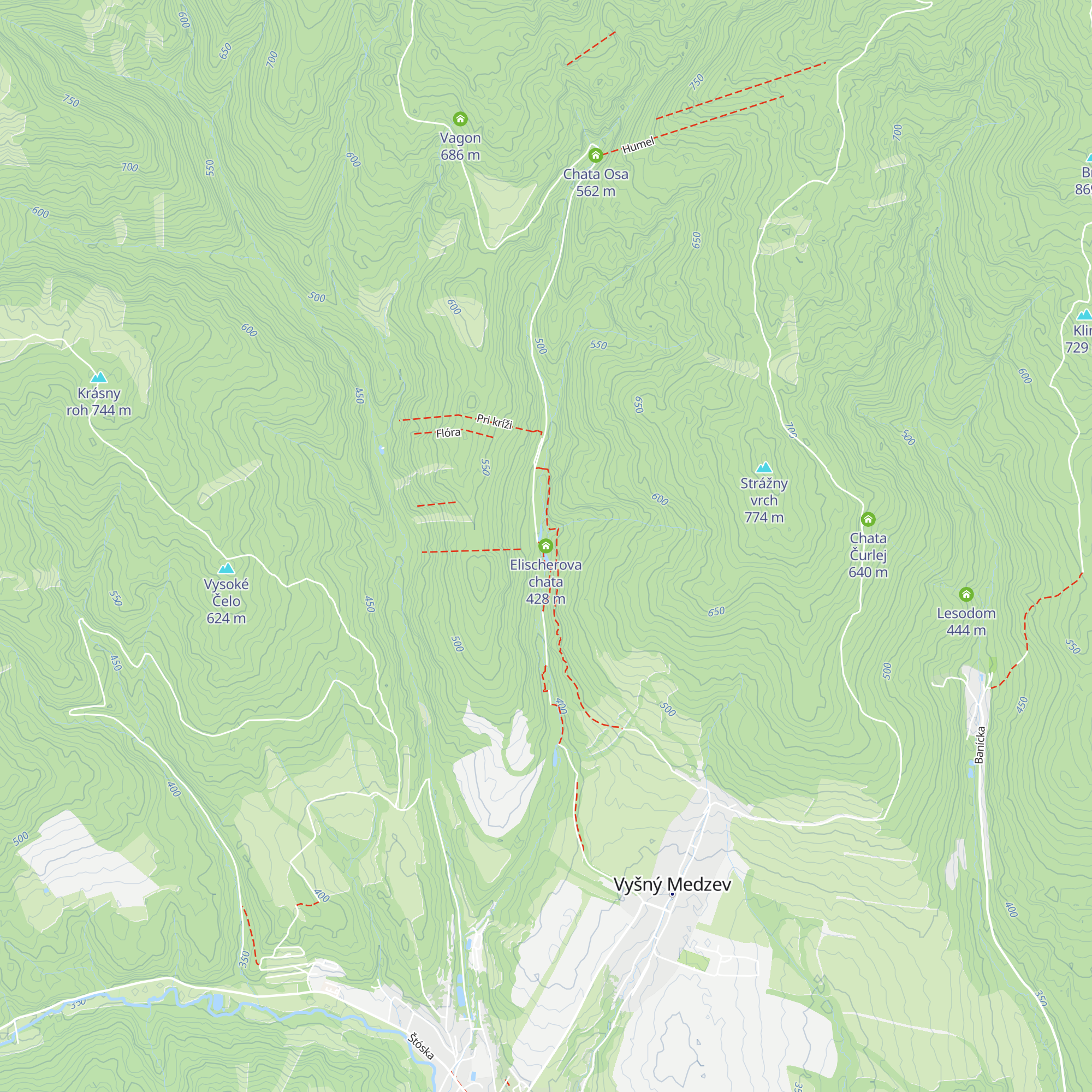 Elischerova chata map