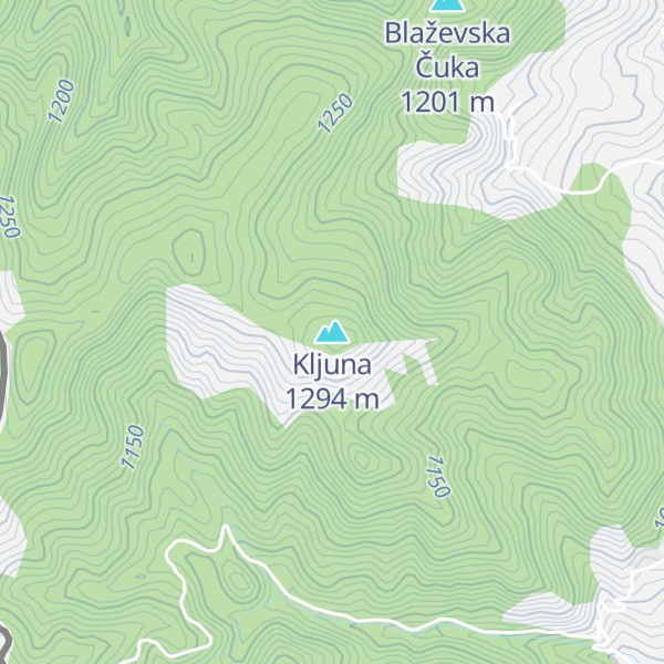 Map of Kljuna