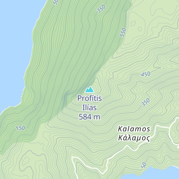 Map of Profítis Ilías