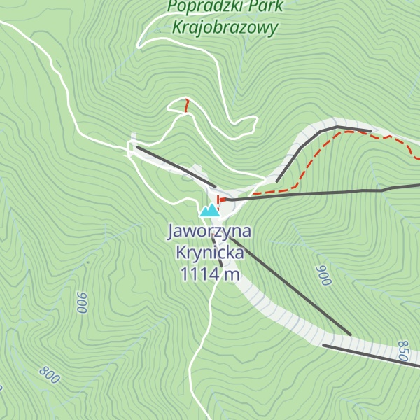 Map of Jaworzyna Krynicka