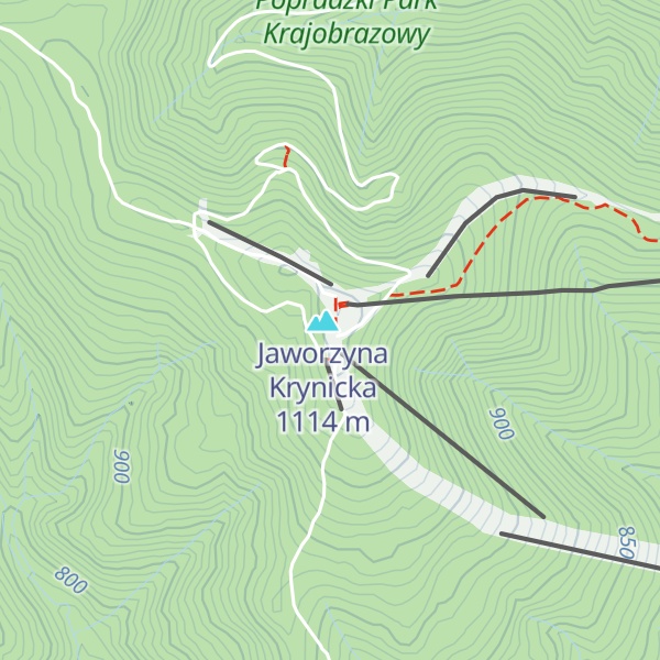 Map of Gospoda na Jaworzynie Krynickiej